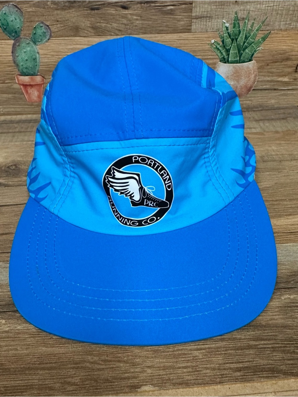 BOCO PRC RUN FIVE-PANEL HAT Portland running co two tone blue